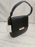 Black woven accent shoulder